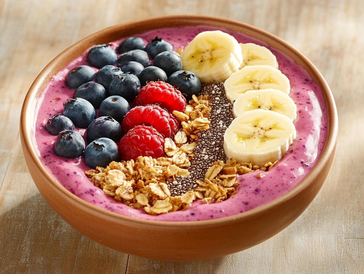 Смузі-боул з горіхами та ягодами